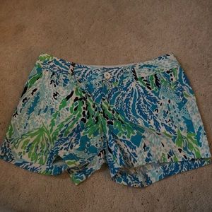 Let’s Cha Cha Blue Lilly Pulitzer Shorts